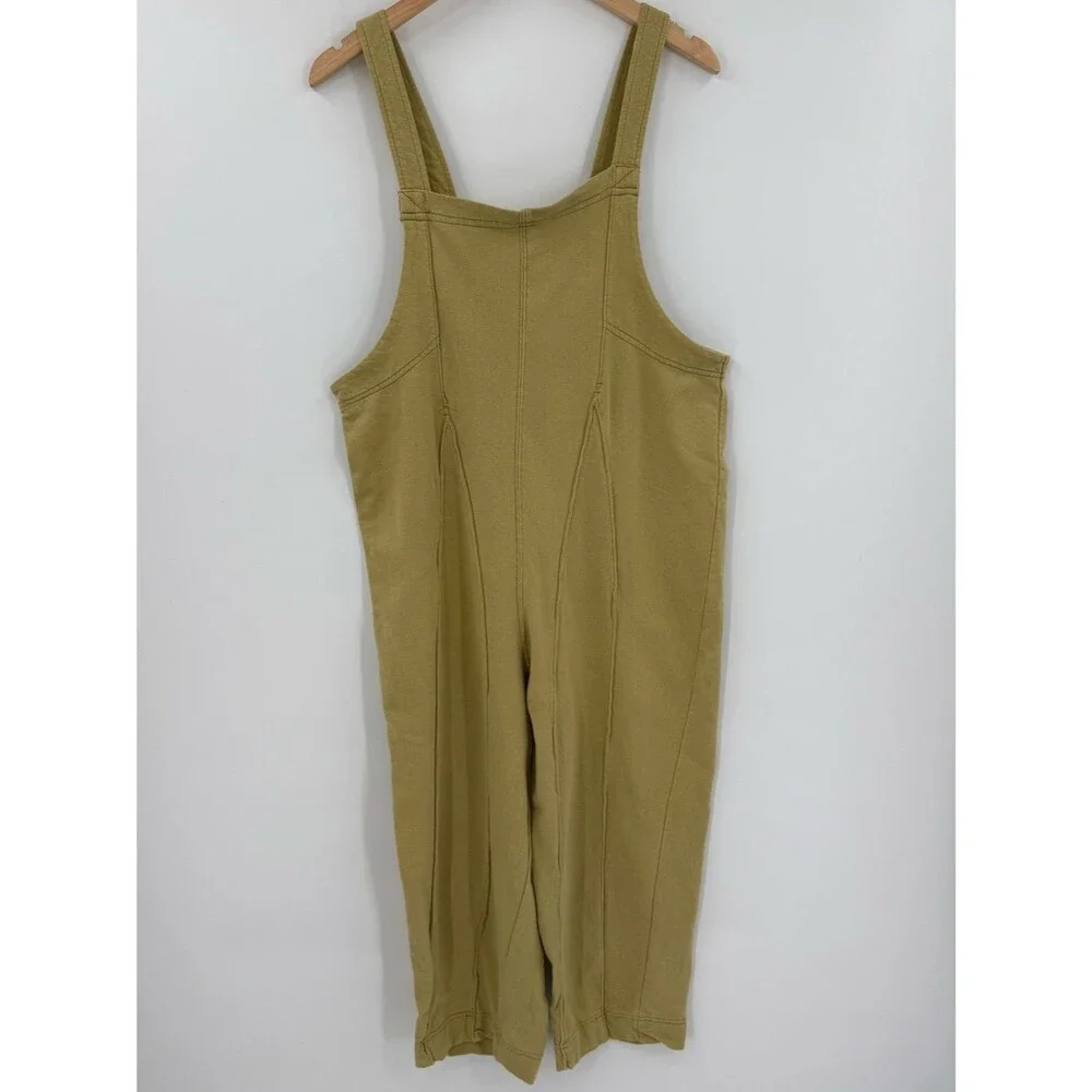 Urban Outfitters Out From Under Jamie Square Neck Jumpsuit | Moss | Medium - Picture 2 of 7